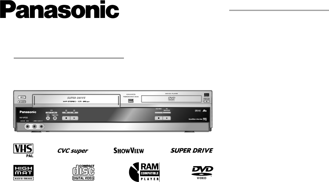 Bedienungsanleitung Panasonic Nv Vp 33 Seite 1 Von 48 Deutsch