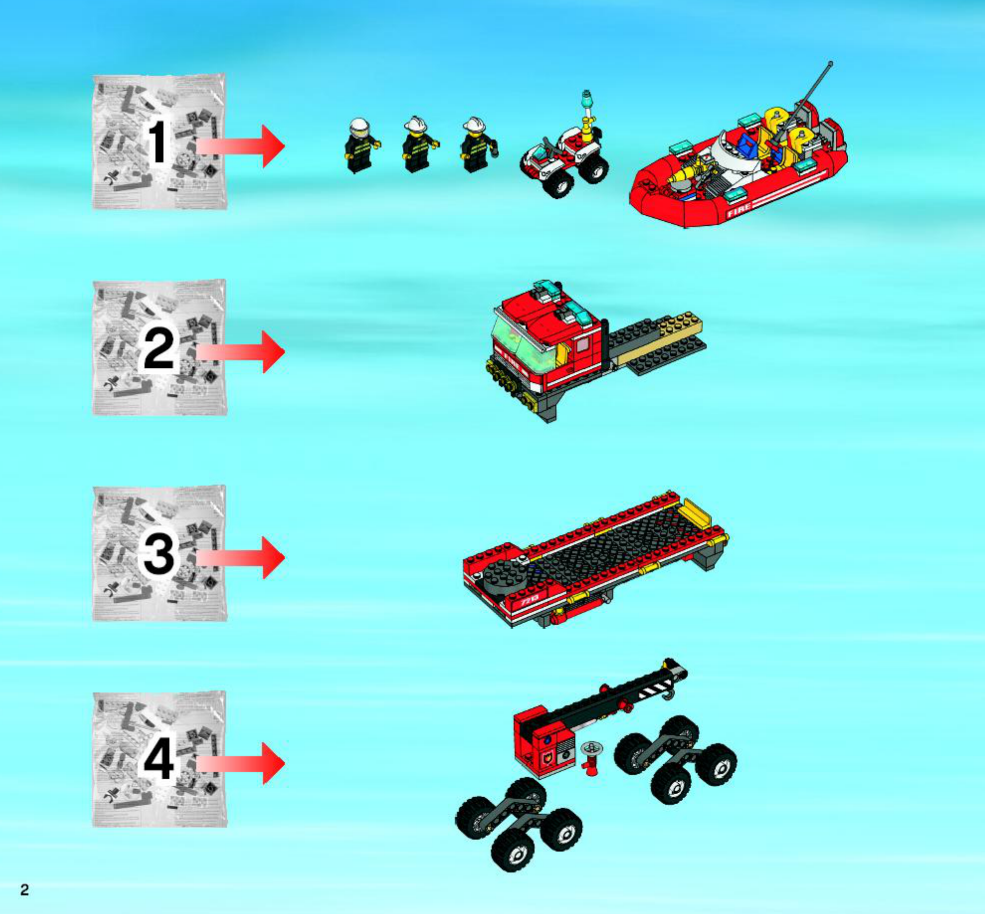 Accepteret detektor Skulle Bedienungsanleitung Lego City Fire - City - Value Pack 7213 (Seite 1 von  60) (Deutsch, Englisch, Holländisch, Dänisch, Französisch, Italienisch,  Portugiesisch, Spanisch, Polnisch, Türkisch, Schwedisch, Norwegisch,  Finnisch)