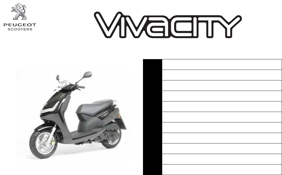 Fahrerhandbuch Bedienungsanleitung Peugeot Vivacity Speedfight3 11.776068.00-01 