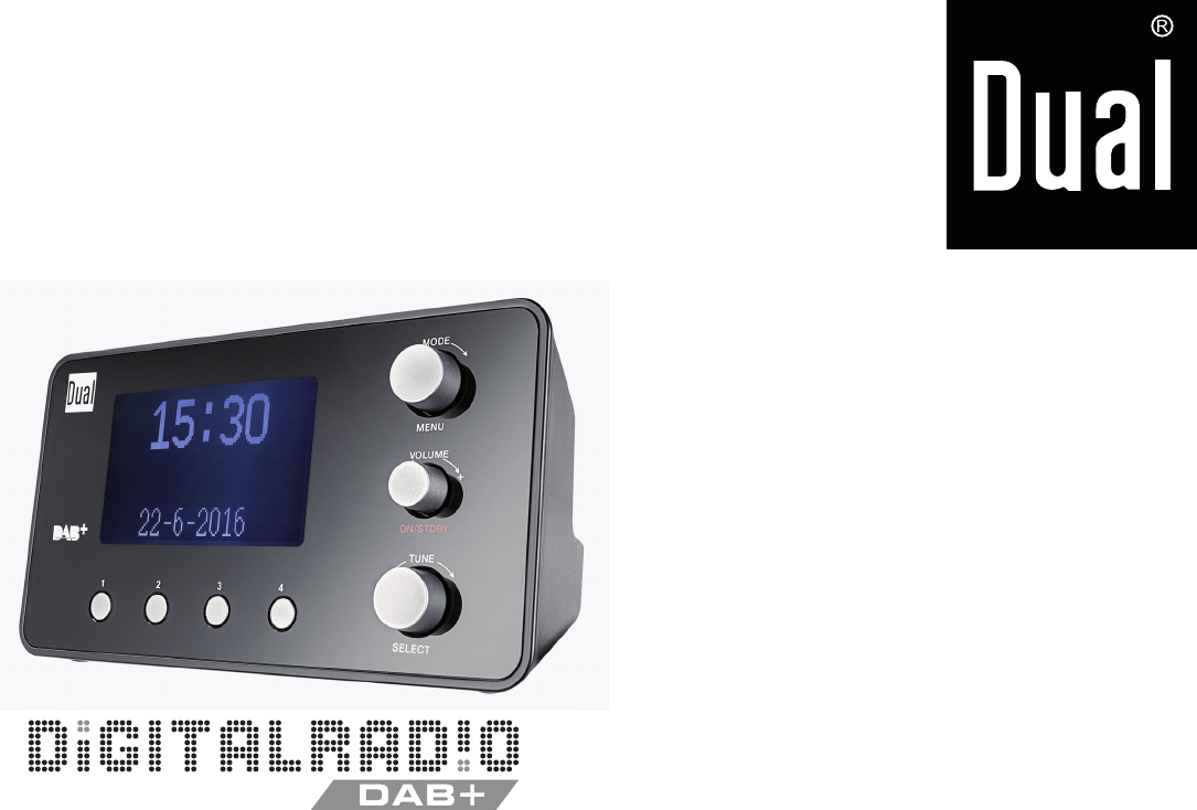 Dual Clock-Radio Musikanlage Dual DAB CR 25.1 Radiowecker 