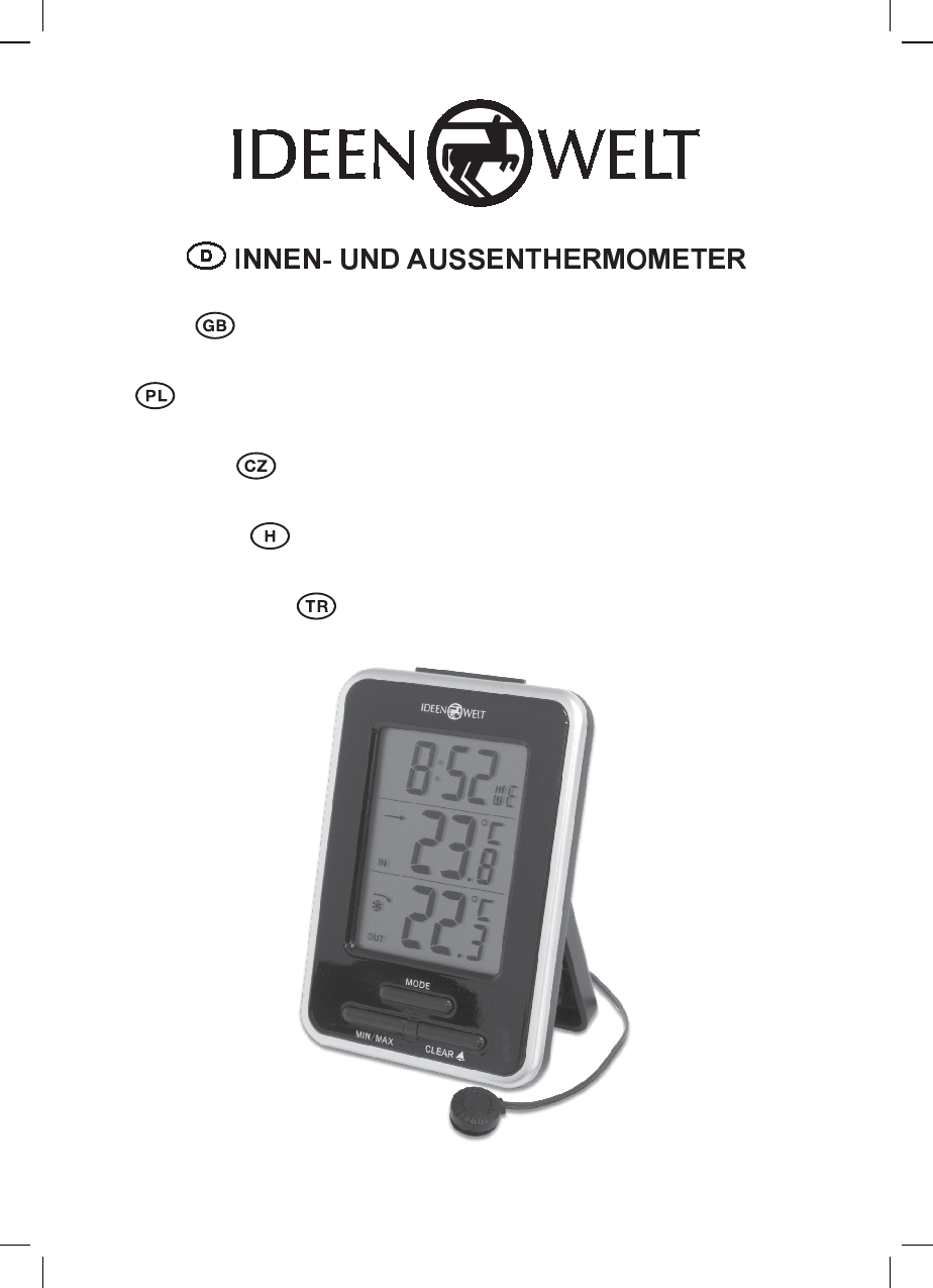 IDEENWELT Best Basics Innen- und Außenthermometer von ROSSMANN für 6,99 €  ansehen!