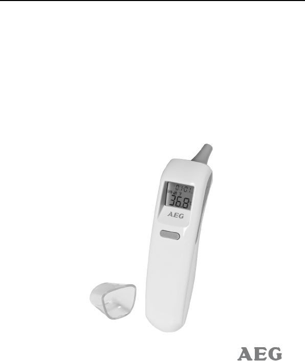 AEG Ohrthermometer mit Scanfunktion und Stoppuhr Fieber Thermometer Termometer 