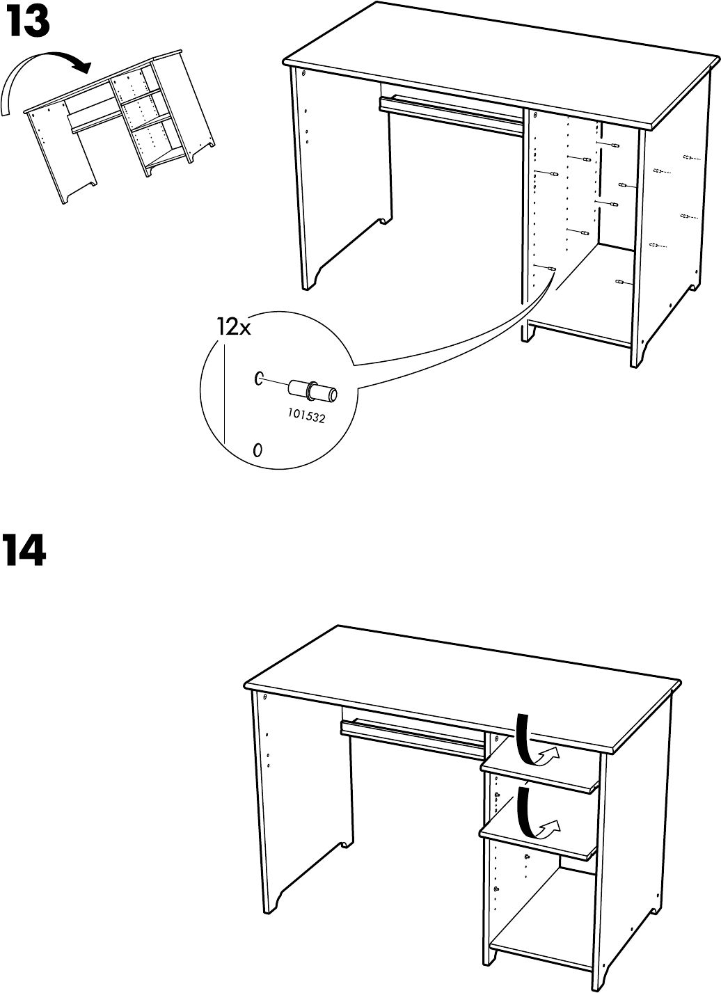 Bedienungsanleitung Ikea Vallvik Bureau Seite 11 Von 12 Danisch