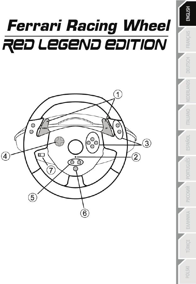 Bedienungsanleitung Thrustmaster Ferrari Rw Red Legend