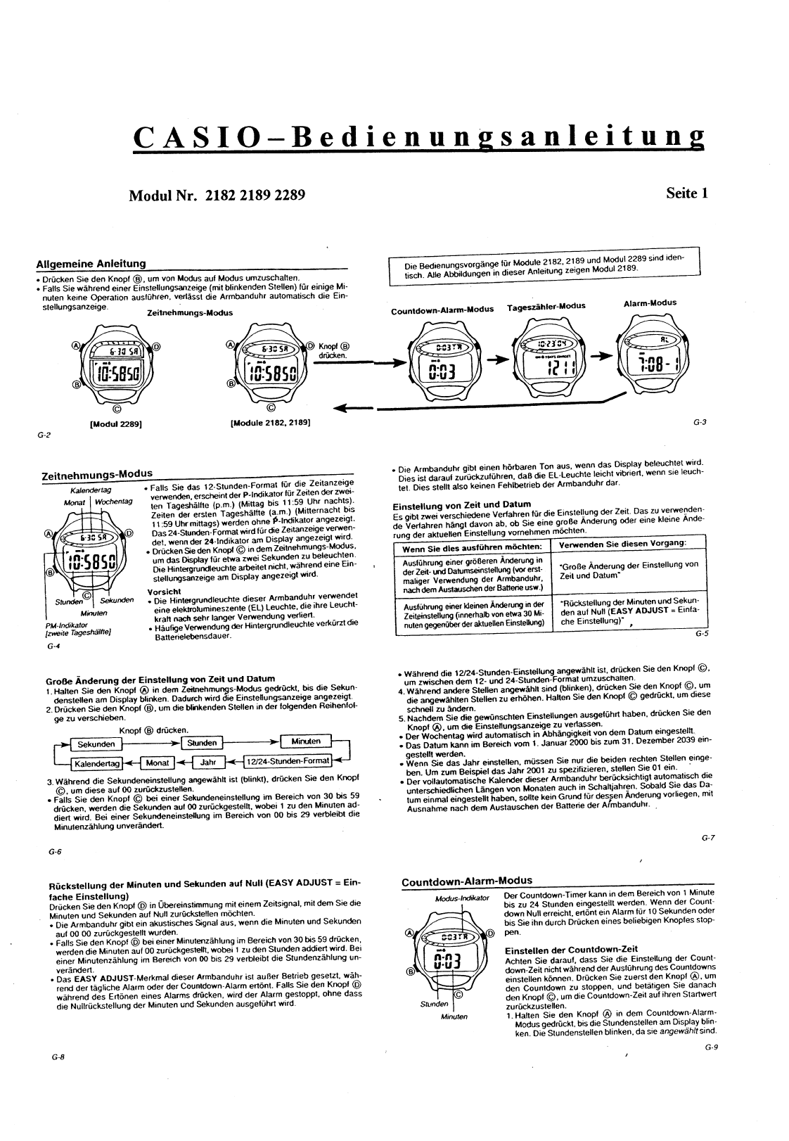 Bedienungsanleitung Casio Illuminator